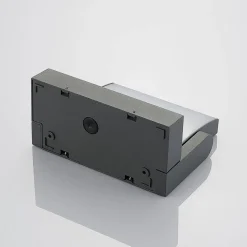 Lindby LED buiten wandlamp Sherin, draaibaar, grijs, aluminium