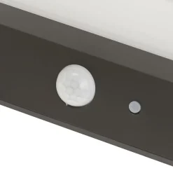 Lindby LED buiten wandlamp Maresia, sensor, antraciet