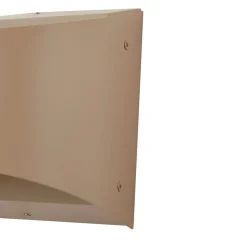 Lindby LED buiten wandlamp Lenore, beige, metaal, 13,5cm