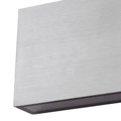 Lindby LED buiten wandlamp Jarte, grijs, metaal, 17cm, IP54