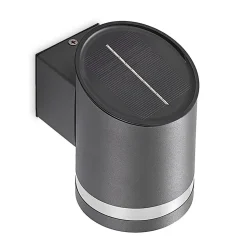 Lindby LED buiten wandlamp Bentlas, antraciet, IP44