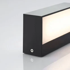 Lindby LED buiten wandlamp Nienke, 17 cm, zeewaterbestendig, IP65