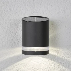 Lindby LED buiten wandlamp Melinda, 9 cm, roestvrij staal