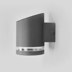 Lindby LED buiten wandlamp Melinda, 9 cm, roestvrij staal