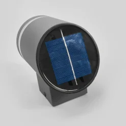 Lindby LED buiten wandlamp Melinda, 9 cm, roestvrij staal