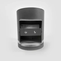 Lindby LED buiten wandlamp Melinda, 9 cm, roestvrij staal