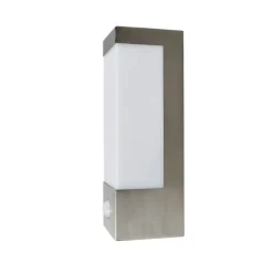 Lindby LED buiten wandlamp Severina, 25 cm, sensor, staal