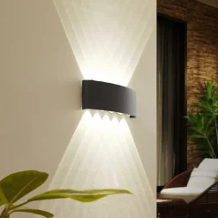 Lindby LED buiten wandlamp Ithan, 5-lamps, antraciet, metaal