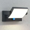 Lindby LED buiten wandlamp Sherin, antraciet, sensor