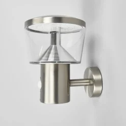 Lindby LED buiten wandlamp Antje, bewegingsmelder, IP44