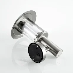 Lindby LED buiten wandlamp Gregory, sensor, roestvrij staal, IP44