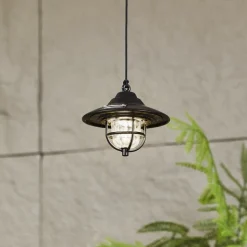 Lindby LED buitenlamp Ketil, zwart, grondspies, batterij