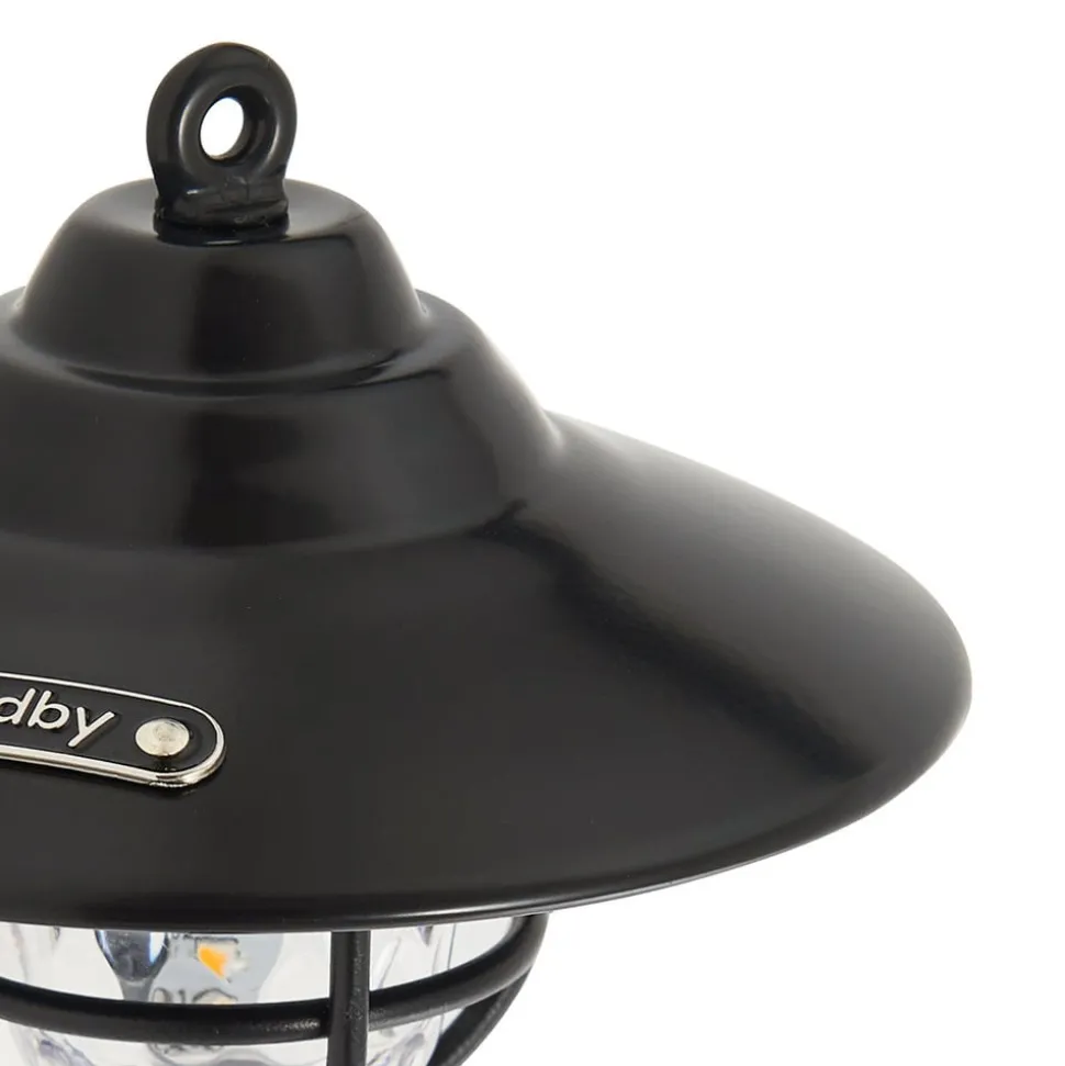 Lindby LED buitenlamp Ketil, zwart, grondspies, batterij