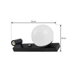 Lindby LED buitenwandlamp Larcie, 2-lamps, sensor
