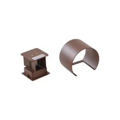 Lindby LED buitenwandlamp Nivar, rond, roest, metaal, IP54