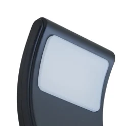 Lindby LED buitenwandlamp Radane, donkergrijs, hoekig, IP54