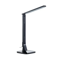 Lindby LED bureaulamp Eleni, zwart, CCT, dimbaar