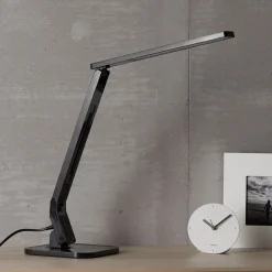 Lindby LED bureaulamp Eleni, zwart, CCT, dimbaar