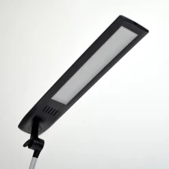 Lindby LED bureaulamp Felipe, zwart, klemvoet