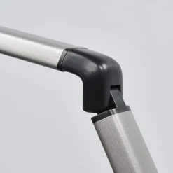 Lindby LED bureaulamp Kuno, grijs, USB, touchdimmer