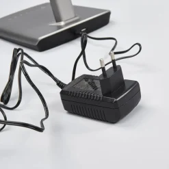 Lindby LED bureaulamp Kuno, grijs, USB, touchdimmer