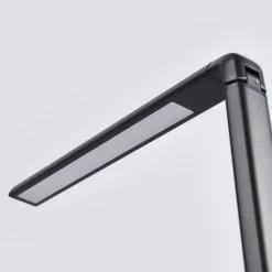Lindby LED bureaulamp Kuno, zwart, USB, touchdimmer