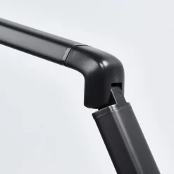 Lindby LED bureaulamp Kuno, zwart, USB, touchdimmer