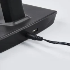 Lindby LED bureaulamp Kuno, zwart, USB, touchdimmer