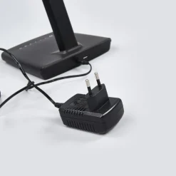 Lindby LED bureaulamp Kuno, zwart, USB, touchdimmer