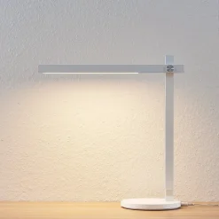 Lindby LED bureaulamp Loretta, hoogte 43 cm, wit, CCT