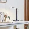 Lindby LED bureaulamp Rylas, zwart, USB, CCT