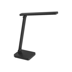 Lindby LED bureaulamp Rylas, zwart, USB, CCT