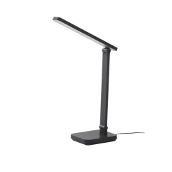 Lindby LED bureaulamp Rylas, zwart, USB, CCT