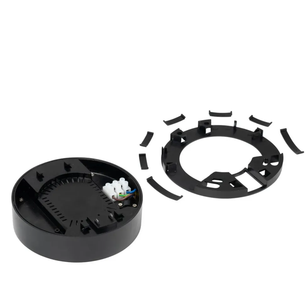 Lindby LED driver Lumaro, zwart, Ø 13 cm, 100W