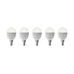 Lindby LED druppellamp, E14, 4,9W, 3.000 K, 470 lm, set van 5
