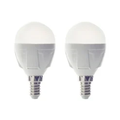 Lindby LED druppellamp, E14, 4,9W, 3.000 K, 470 lm, set van 2