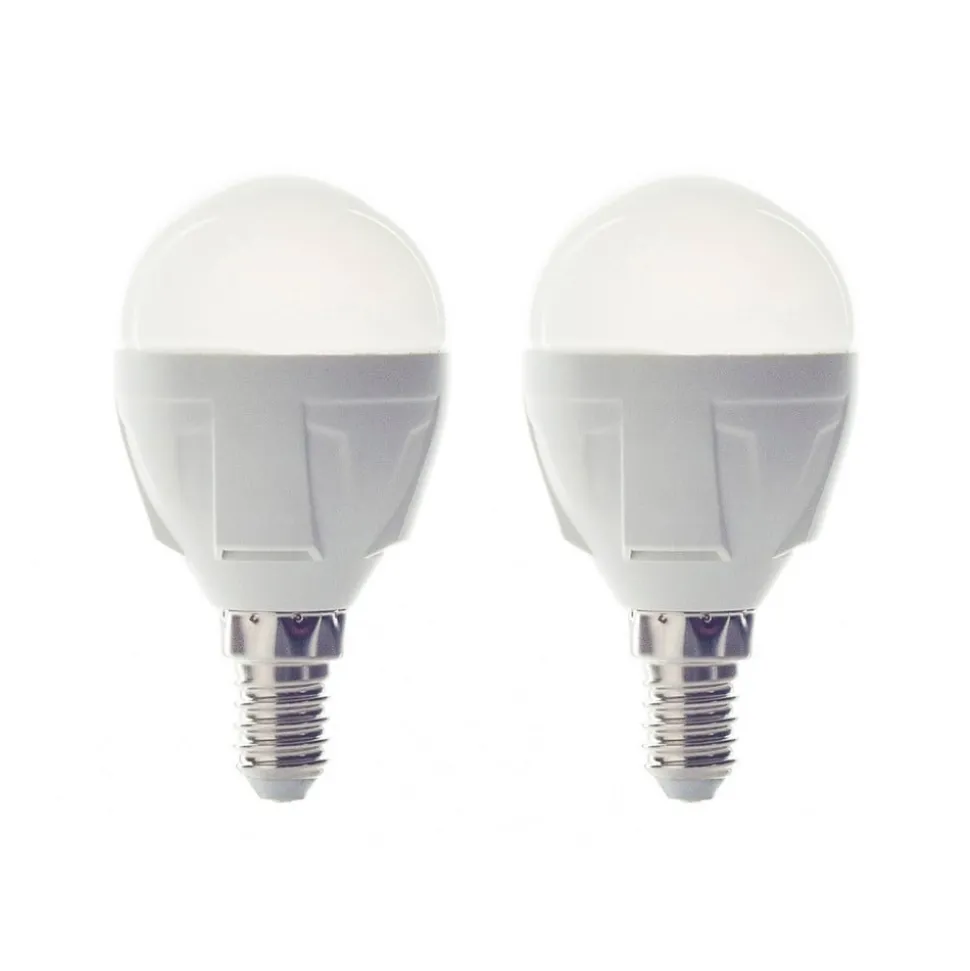 Lindby LED druppellamp, E14, 4,9W, 3.000 K, 470 lm, set van 2