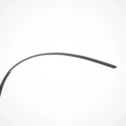 Lindby LED gebogen vloerlamp Kendra, zwart, aluminium, hoogte 180cm