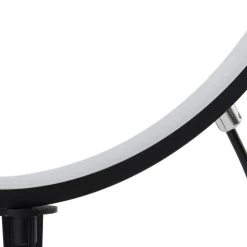 Lindby LED grondspies lamp Syrene, 45 cm, zwart, aluminium