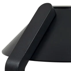 Lindby LED grondspies lamp Capelo, zwart, aluminium, hoogte 77 cm