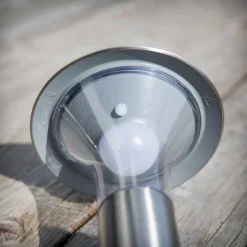 Lindby LED grondspies lamp Jolin, 66 cm, roestvrij staal