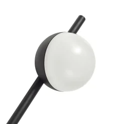 Lindby LED grondspies lamp Darleen, antraciet, metaal, Ø10cm