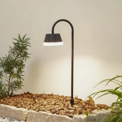 Lindby LED grondspies lamp Ameline, antraciet, IP65, 77 cm