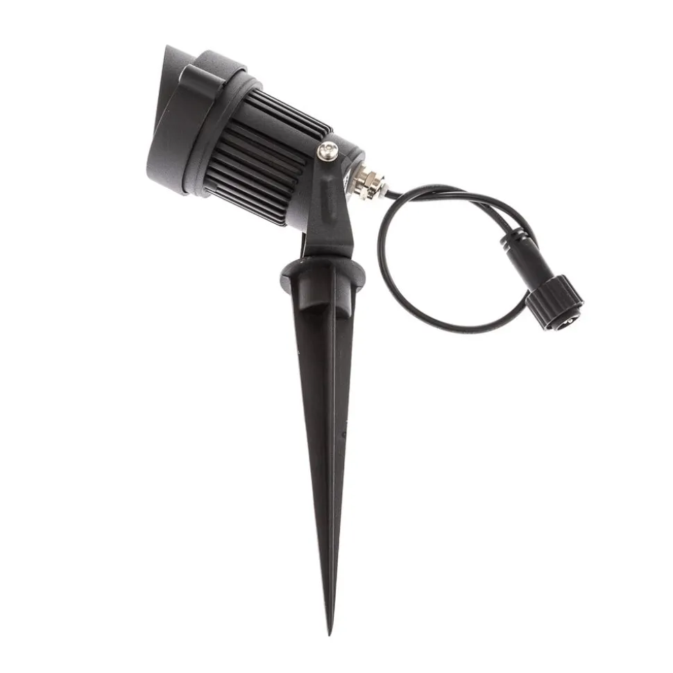 Lindby LED grondspies lamp Malida, set van 3, zwart