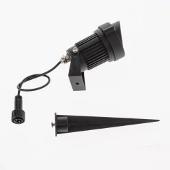 Lindby LED grondspies lamp Malida, set van 3, zwart