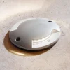 Lindby LED grondspot inbouwlamp Nandita, Ø 10 cm, zilver, IP65