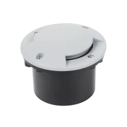 Lindby LED grondspot inbouwlamp Nandita, Ø 10 cm, zilver, IP65