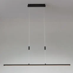 Lindby LED hanglamp Arneja, zwart, CCT, in hoogte verstelbaar