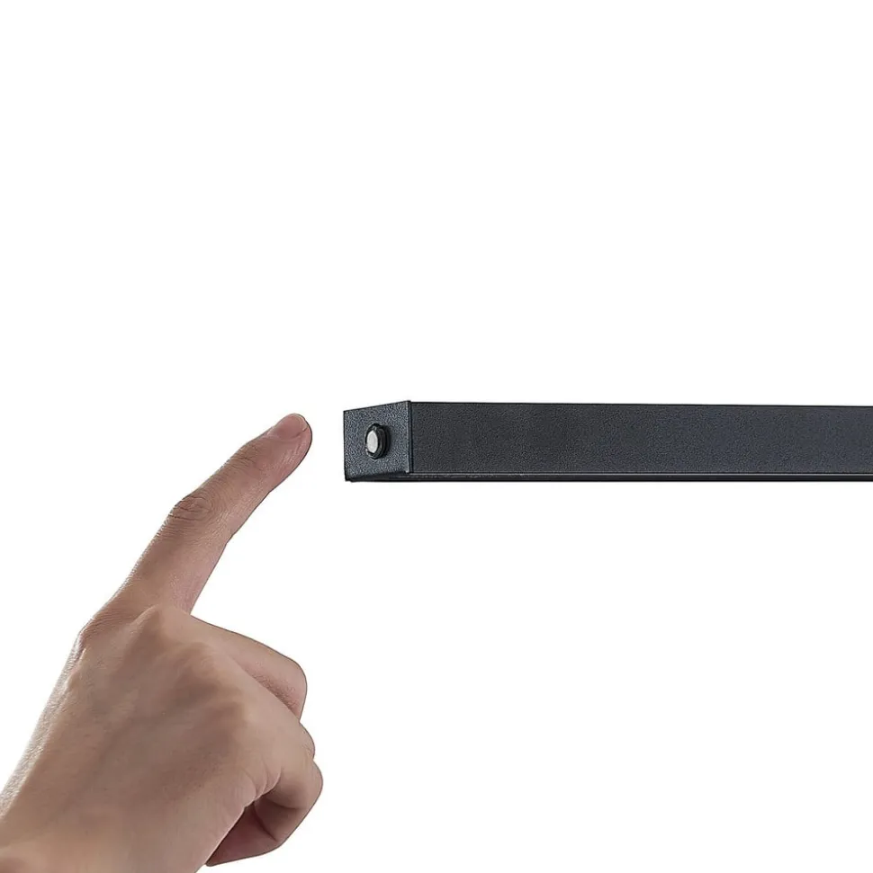 Lindby LED hanglamp Arneja, zwart, CCT, in hoogte verstelbaar