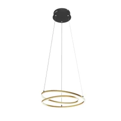 Lindby LED hanglamp Davian, messingkleurig, 49 cm, dimbaar